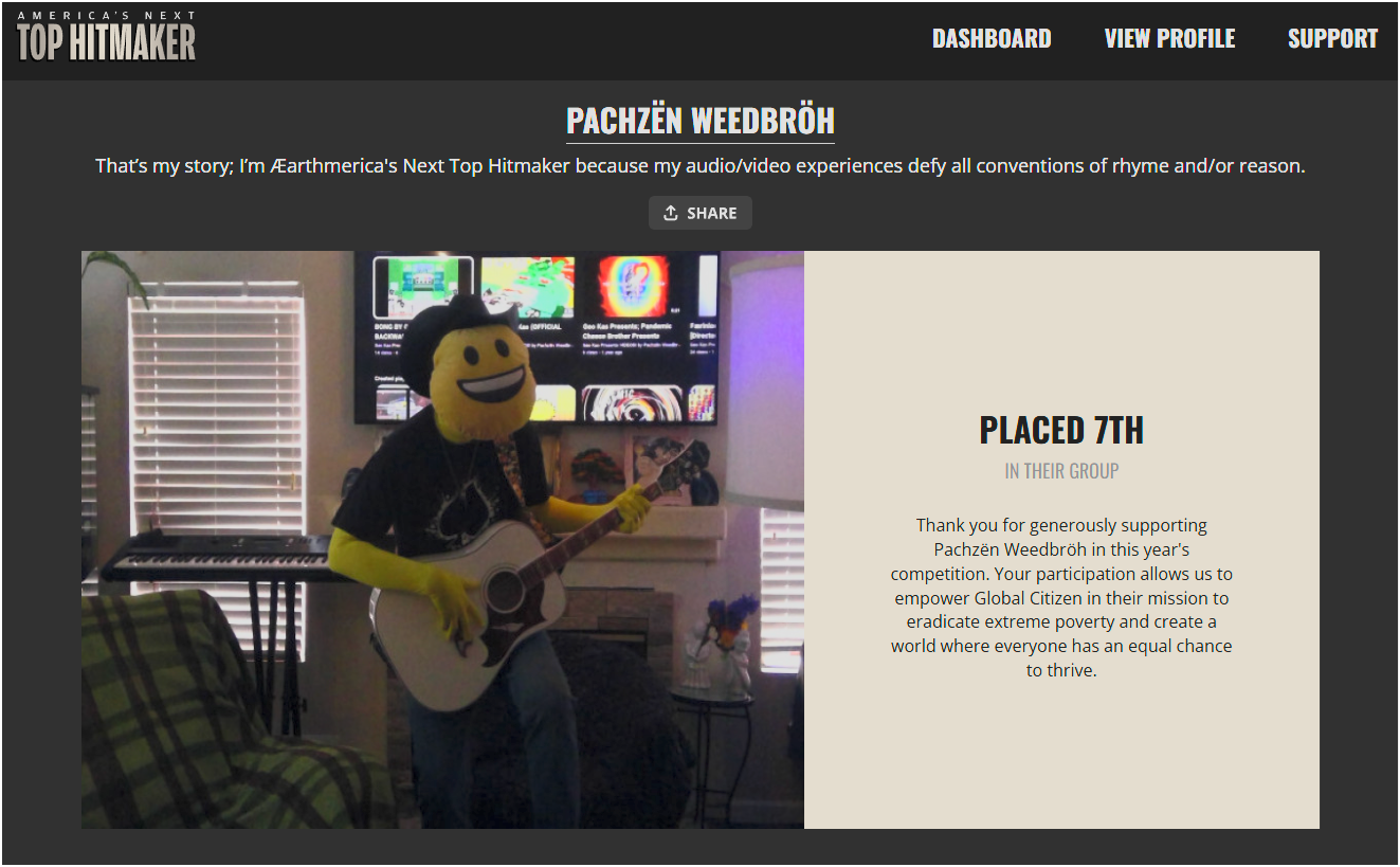 Vote Pachzën Weedbröh – America's Next Top Hitmaker